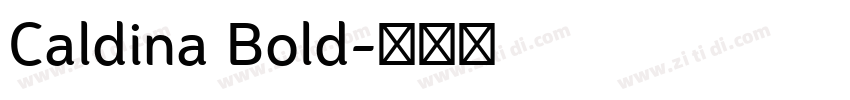 Caldina Bold字体转换